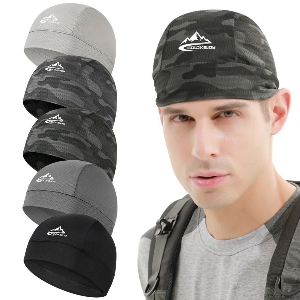 Skull Cap Helmet Liner - Cooling Skull Cap Ademende zomerfietspet IJsstof