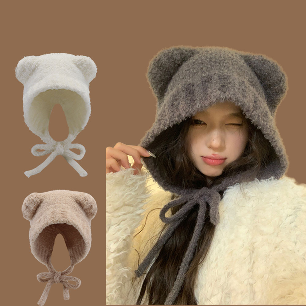 Winter Trapper Hat - Nieuwe Lambhair Winter Harajuku Y2k Mutsen