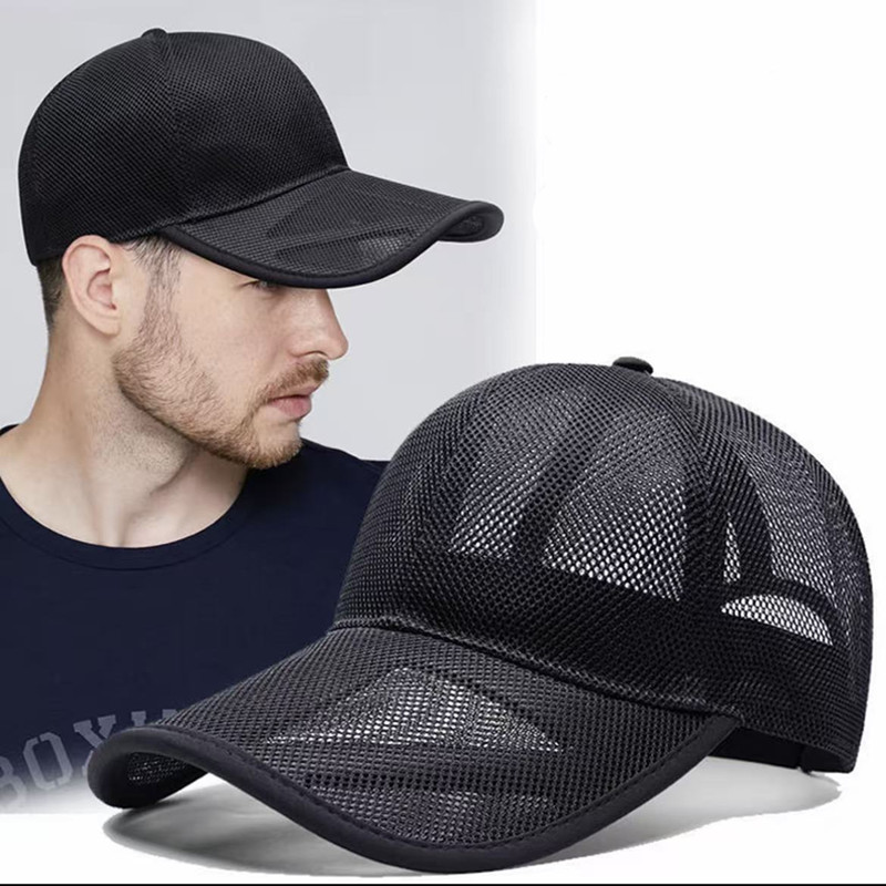 Baseball Cap Structured - Zomerse baseballcap met holle rand, ademend,