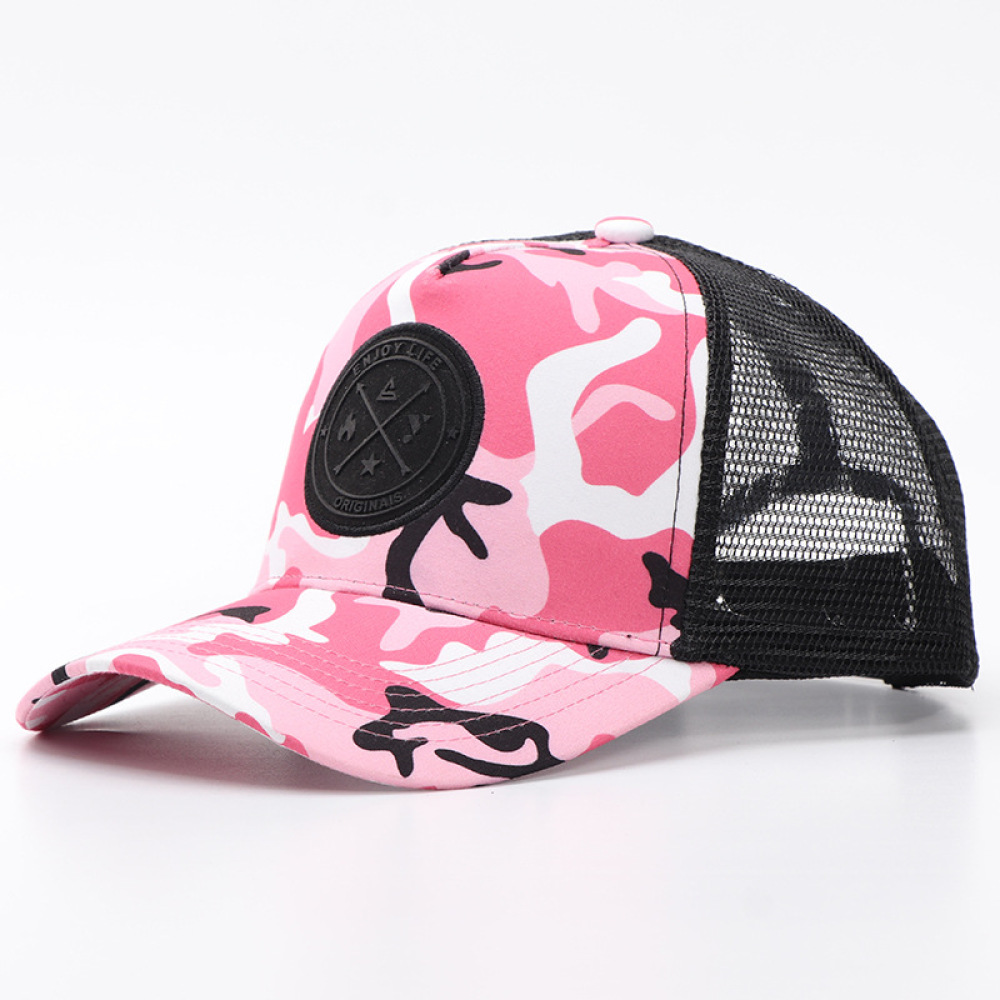 Trucker Cap Mesh - Casual Camo Patchwork Mesh Cap Verstelbare