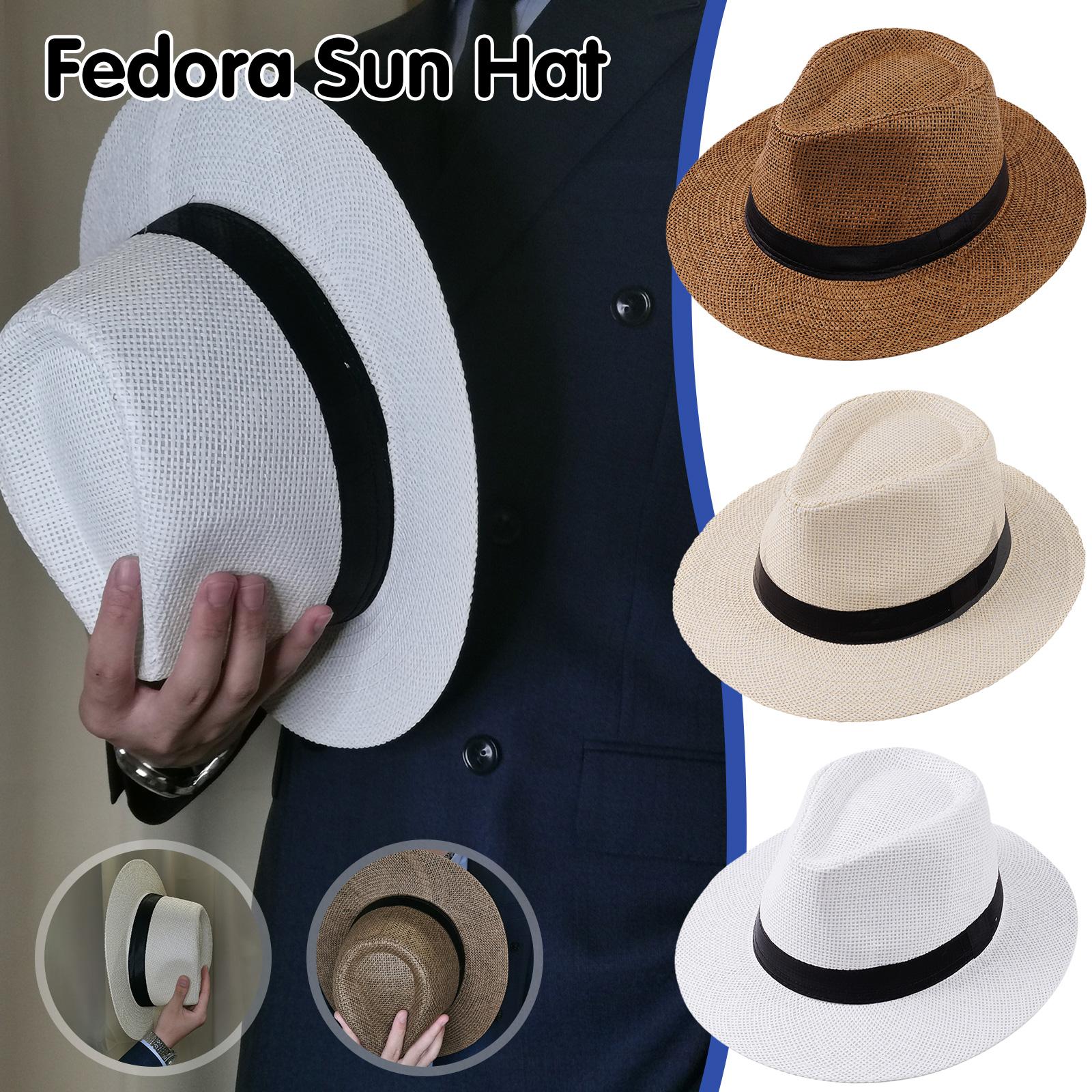 Cowboy Hat Straw - Mannen Zomer Panama Strohoed Natuurlijke Mode