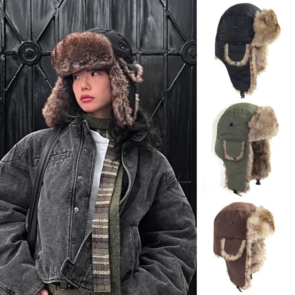Winter Trapper Hat - 1PC Winter Trapper Aviator Trooper Oorklep