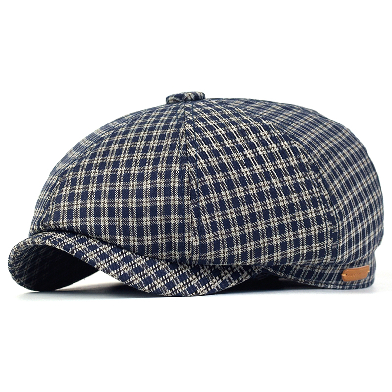 Newsboy Cap Ivy - Lente Zomer Plaid Krantenjongenspet Peaky Achthoekige