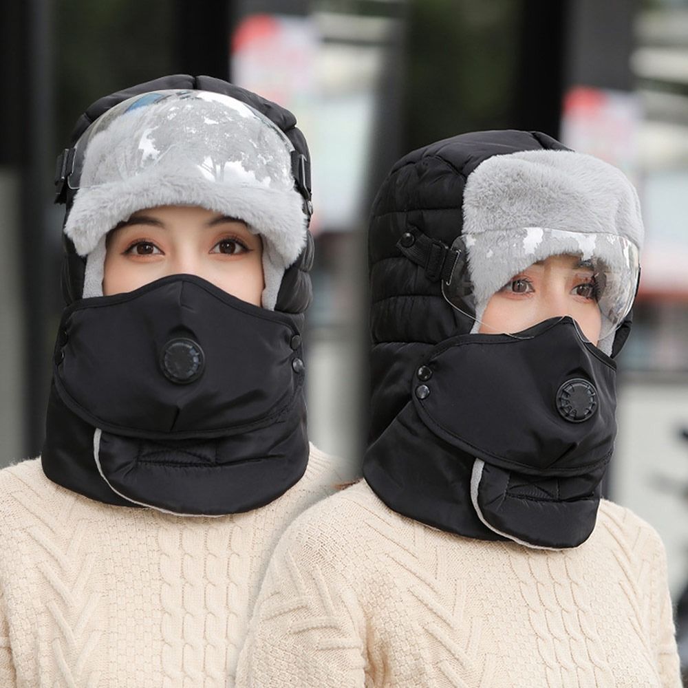 Winter Trapper Hat - Koudebescherming met anti-condensbril Pluche thermische trapperhoed