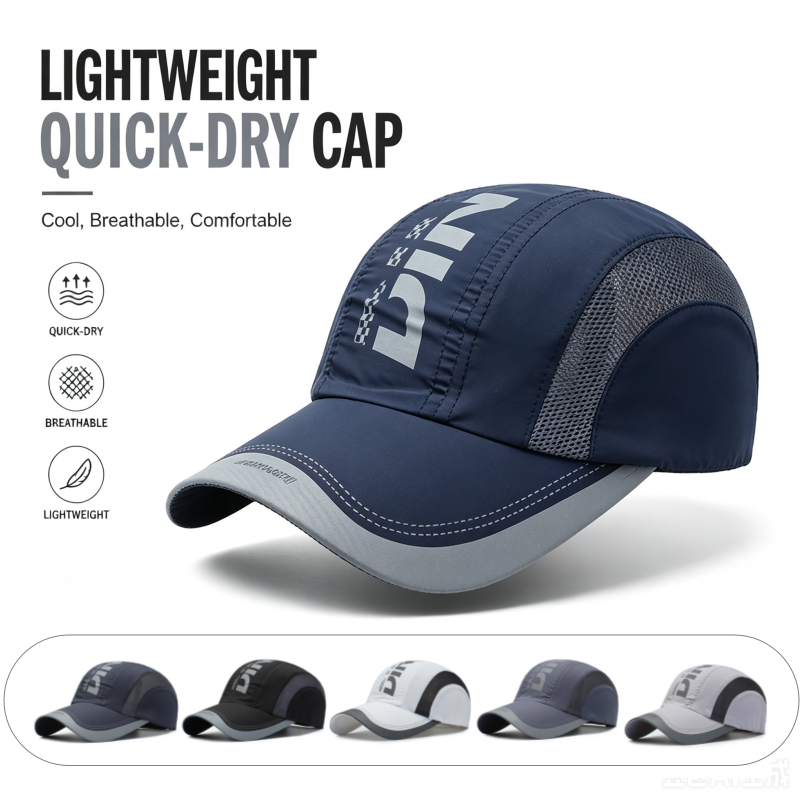 Running Cap Lightweight - Sneldrogende sportpet Heren Lichtgewicht hardloophoed Zacht