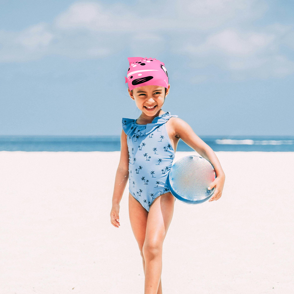Swim Hat Silicone - 2 stuks siliconen zwemkap voor kinderen,