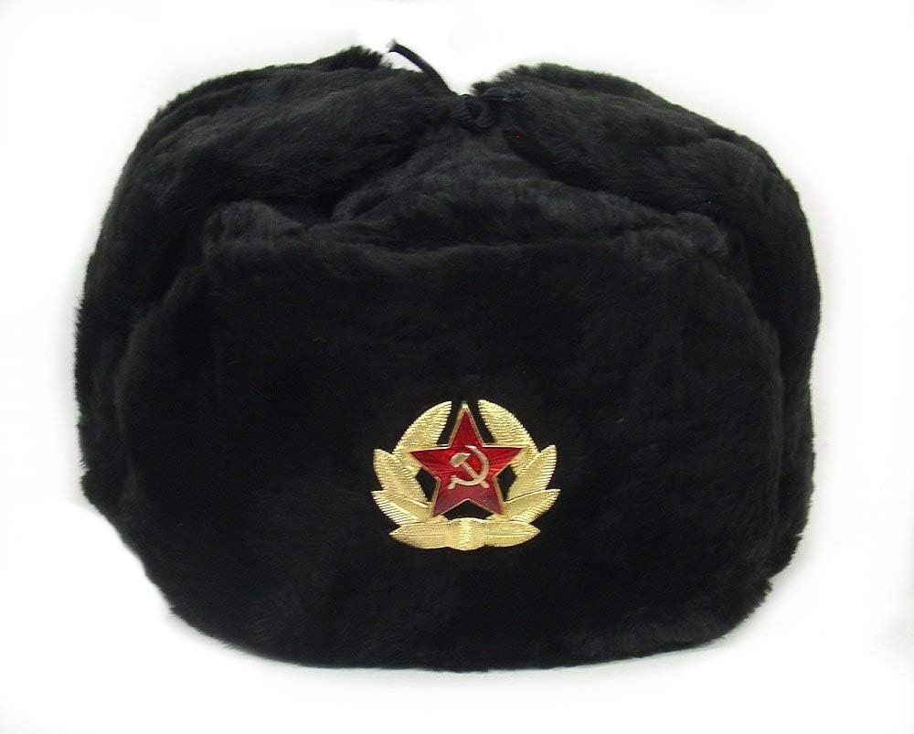 Winter Trapper Hat - Russische Hoed Sovjetleger Militaire Badge Mannen