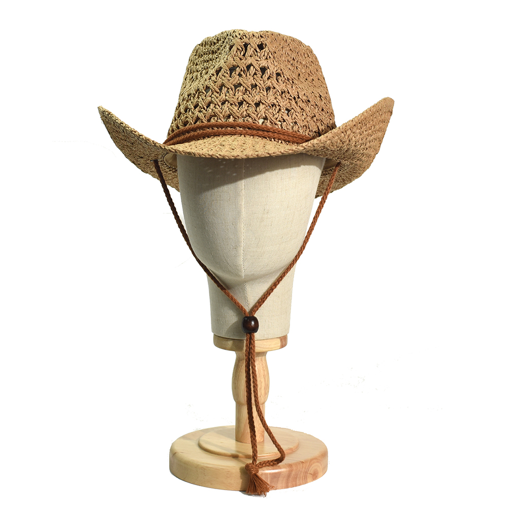 Cowboy Hat Straw - Panama Zachte Handgemaakte Cowboy Strohoed Zomer