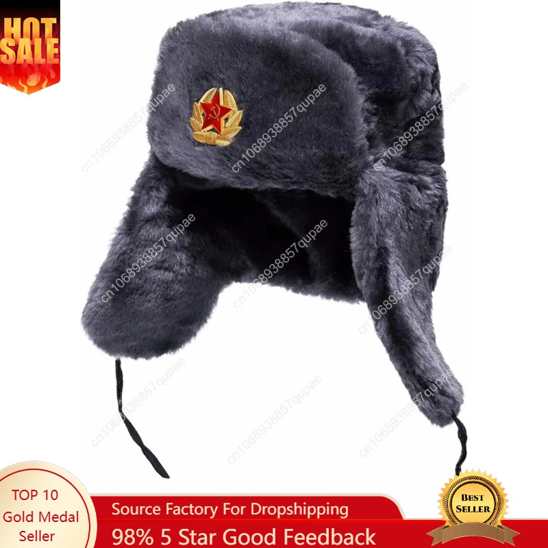 Winter Trapper Hat - BELEON Ushanka Russische bontmuts - Sovjet