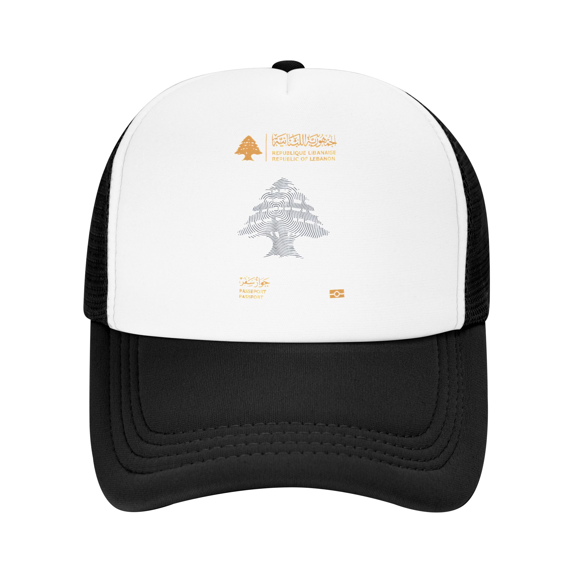 Trucker Cap Mesh - Libanon paspoort zonnehoeden trendy unisex heren