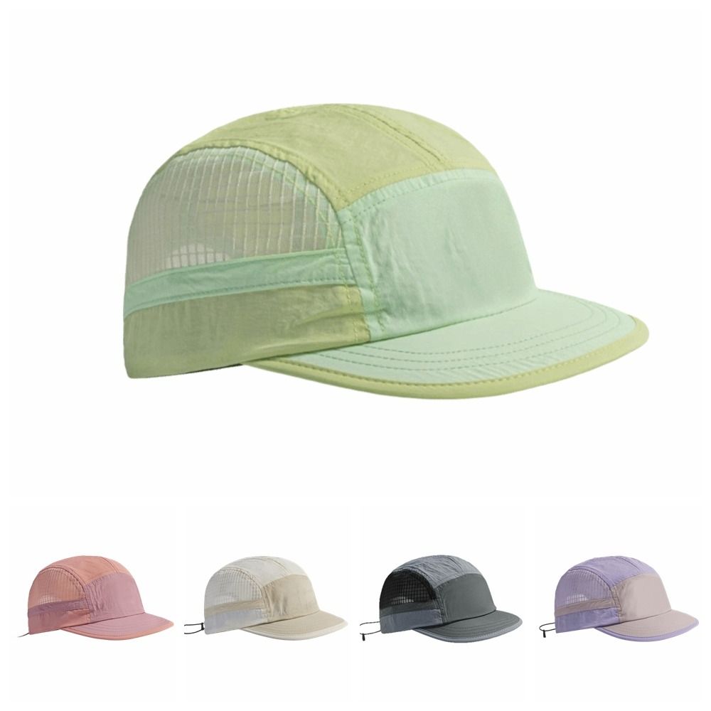 Running Cap Lightweight - Kleurblokken Quick-dry baseballcap Retro 5-panel zachte