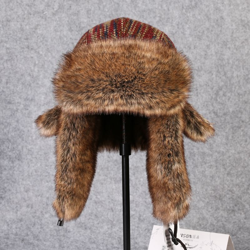Winter Trapper Hat - B-8433 Man Bomber Hoed Rex Konijnenbont