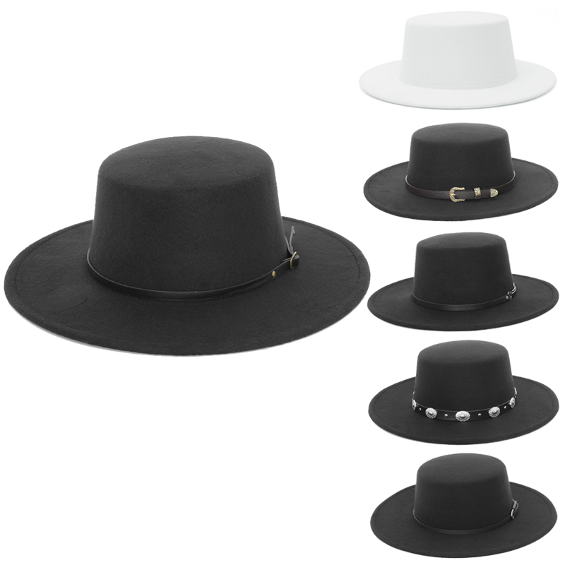 Fedora Hat Wool - Elegante brede rand Fedora hoed voor