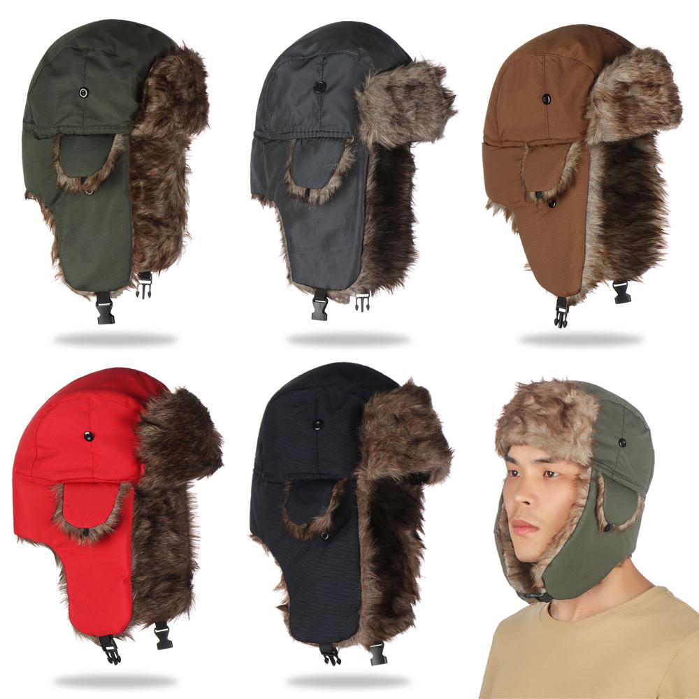 Winter Trapper Hat - Heren Dames Bont Trapper Skimuts Wintermuts