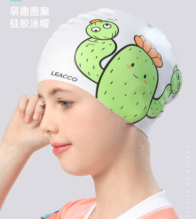 Swim Hat Silicone - Waterdichte siliconen badmuts voor kinderen Gehoorbescherming