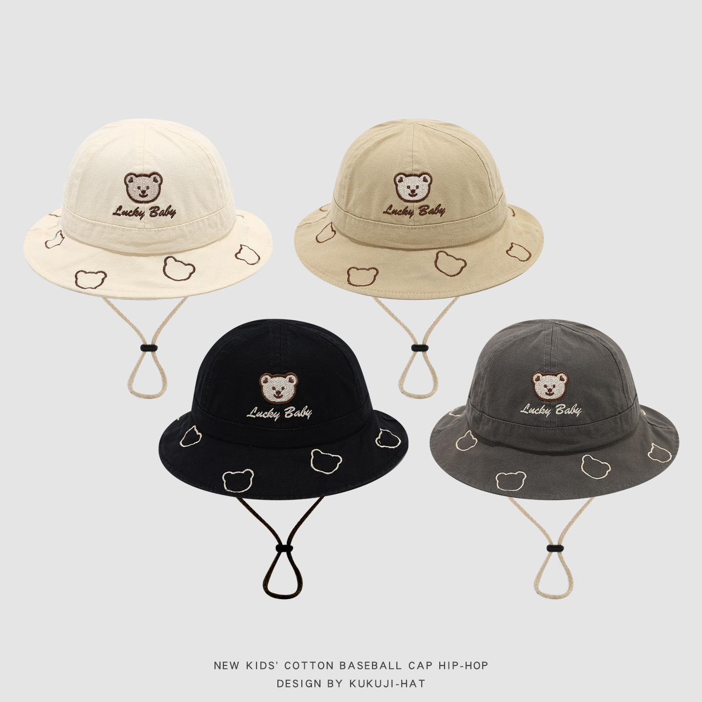 2026 Leuke Cartoon Beer Baby E - Bucket Hat Cotton recensie en prijs