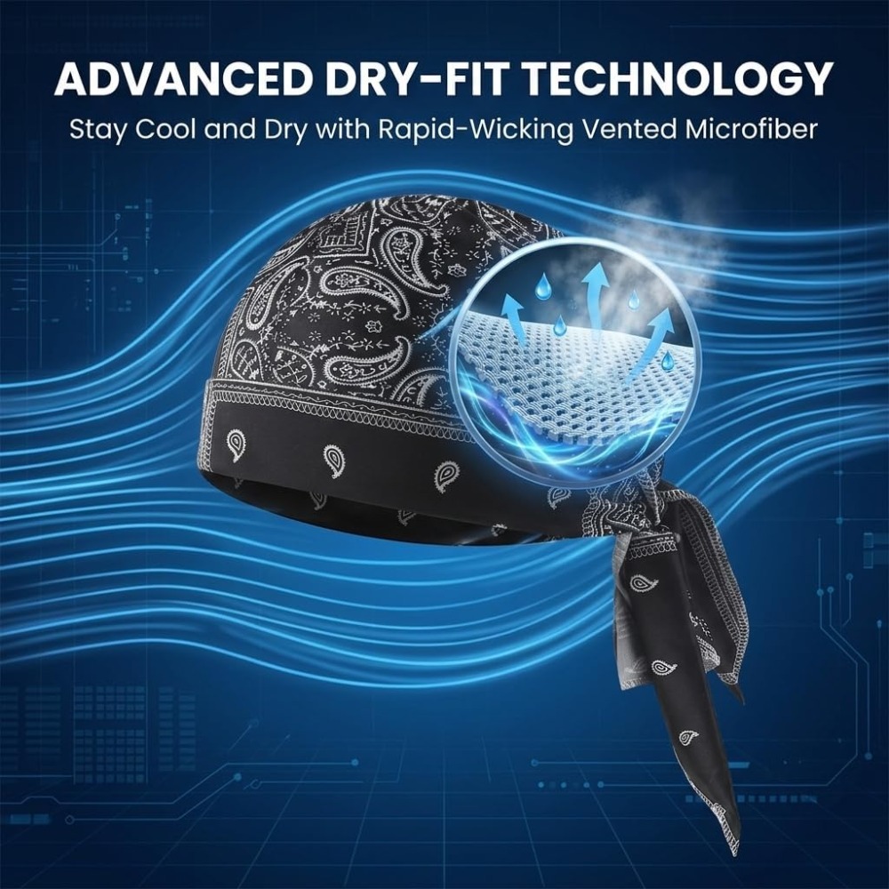 1-5 Stuks Cooling Skull Cap He - Skull Cap Helmet Liner recensie en prijs