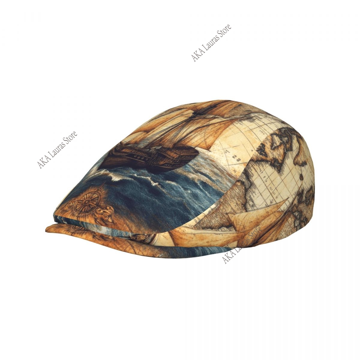 Newsboy Cap Vintage World Map  - Newsboy Cap Ivy recensie en prijs