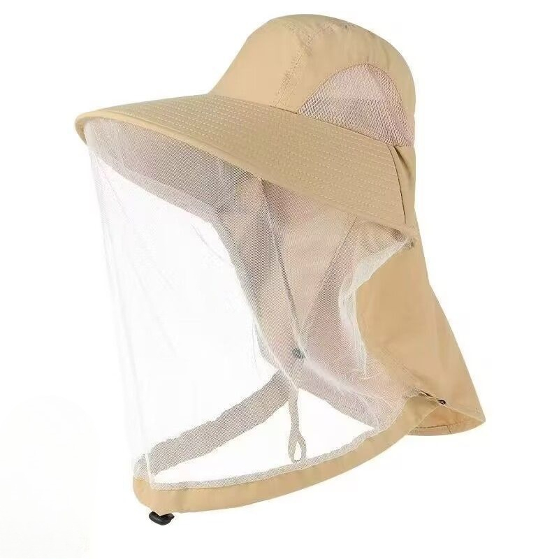 Zonnehoed van mesh met nekband - Sun Hat Wide Brim recensie en prijs