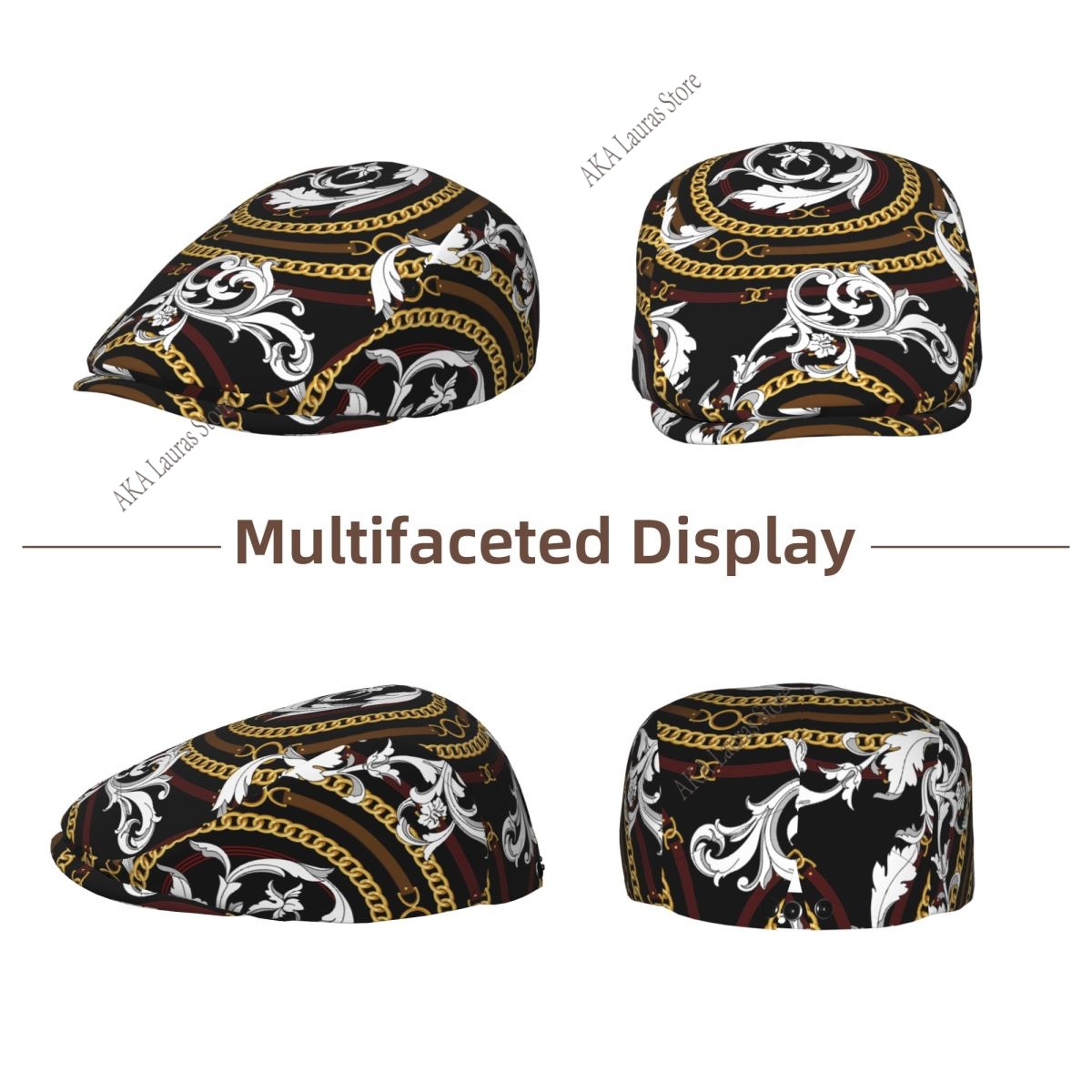 Newsboy Cap Goud Barok Vintage - Newsboy Cap Ivy recensie en prijs