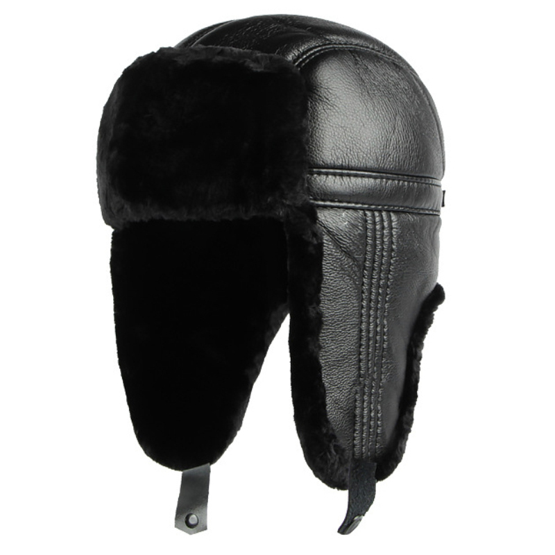 HT4002 Nieuwe Pu Lederen Russi - Winter Trapper Hat recensie en prijs