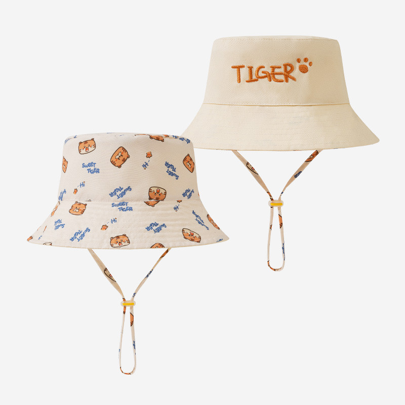 Met letters geborduurde baby-e - Bucket Hat Cotton recensie en prijs