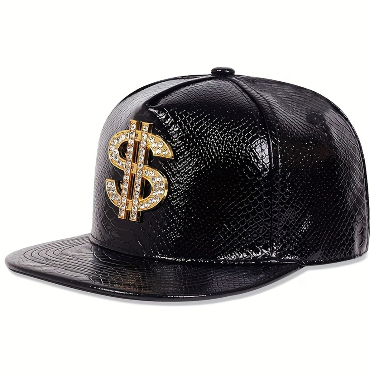 Lederen metallic dollar teken  - Baseball Cap Structured recensie en prijs