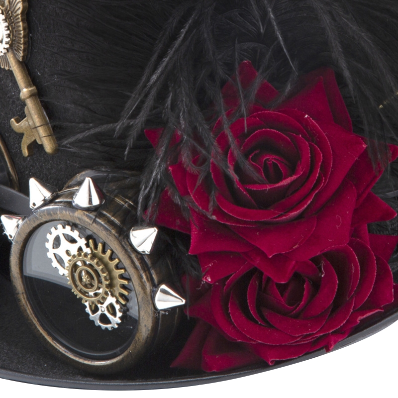 Y166 Vintage Steampunk hoed ho - Fedora Hat Wool recensie en prijs