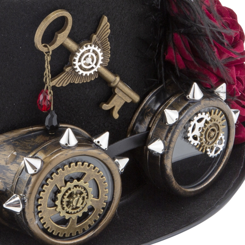 Y166 Vintage Steampunk hoed ho - Fedora Hat Wool recensie en prijs
