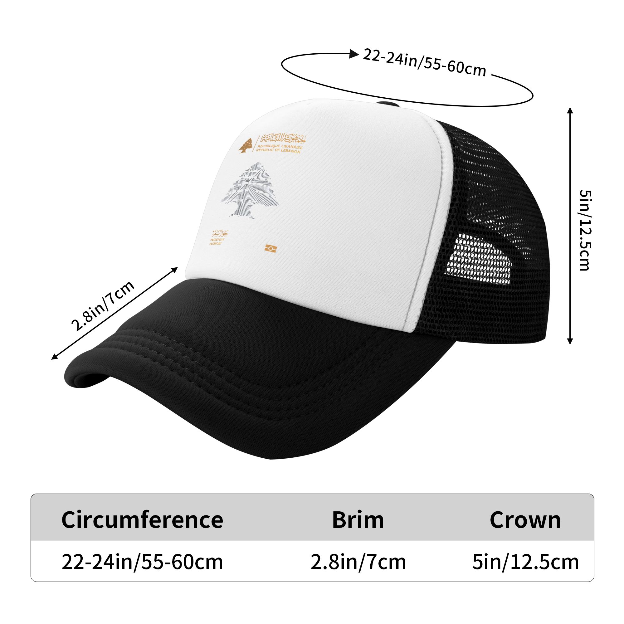 Libanon paspoort zonnehoeden t - Trucker Cap Mesh recensie en prijs