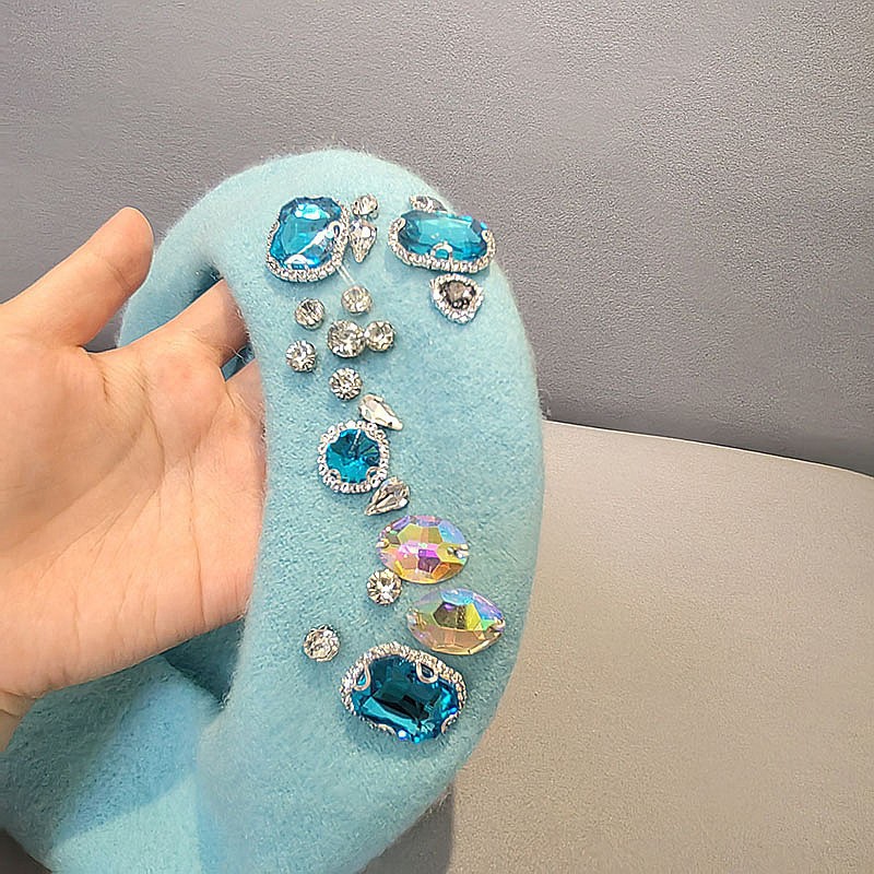 Franse baret dik strass decor  - Beret French Wool recensie en prijs