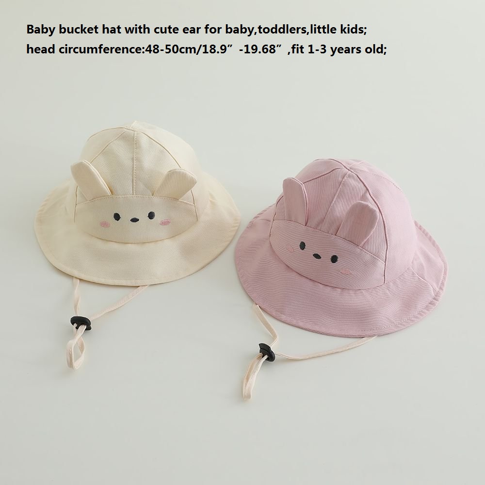 Baby meisjes zonnehoed 48-50cm - Bucket Hat Cotton recensie en prijs