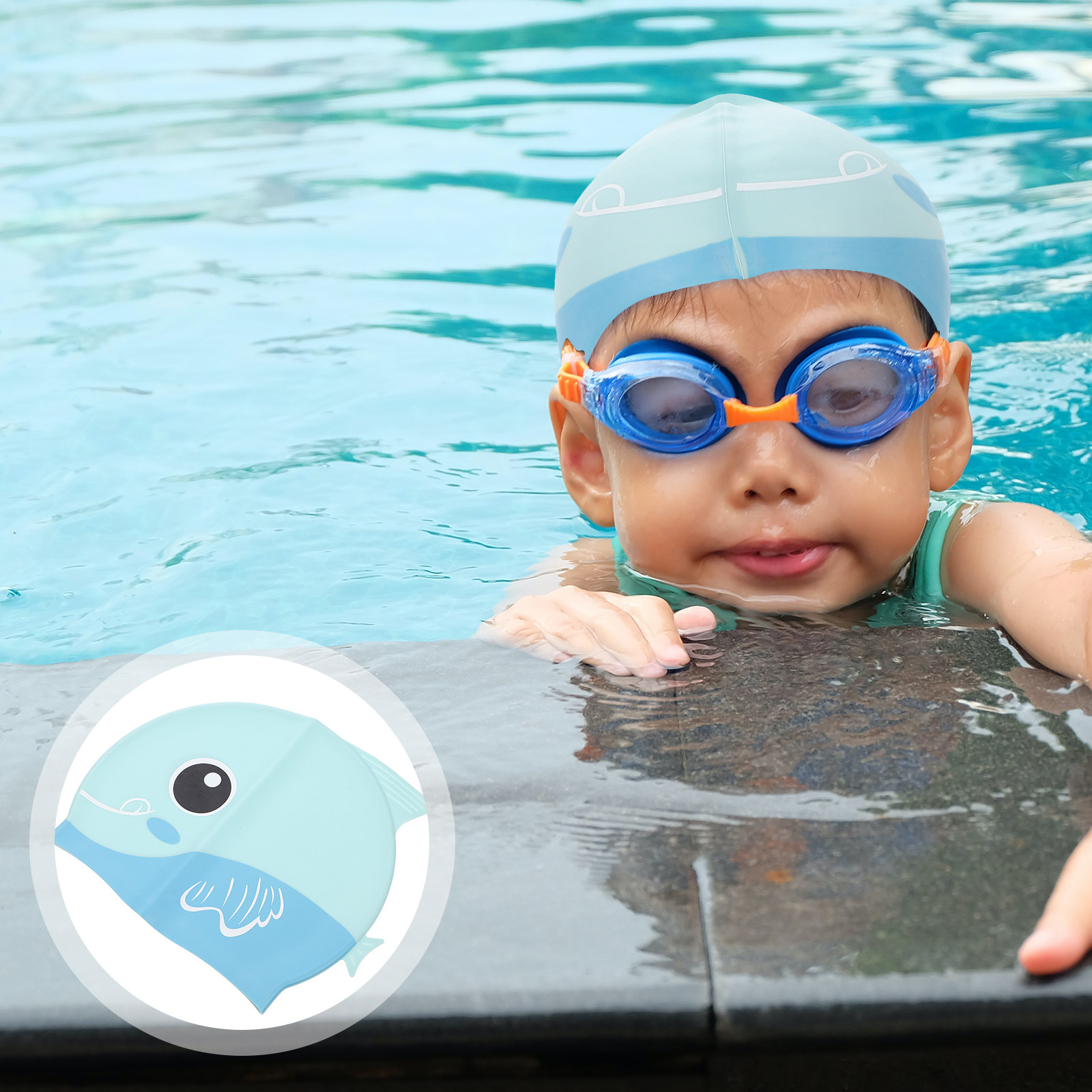 Siliconen badmuts Cartoon kind - Swim Hat Silicone recensie en prijs