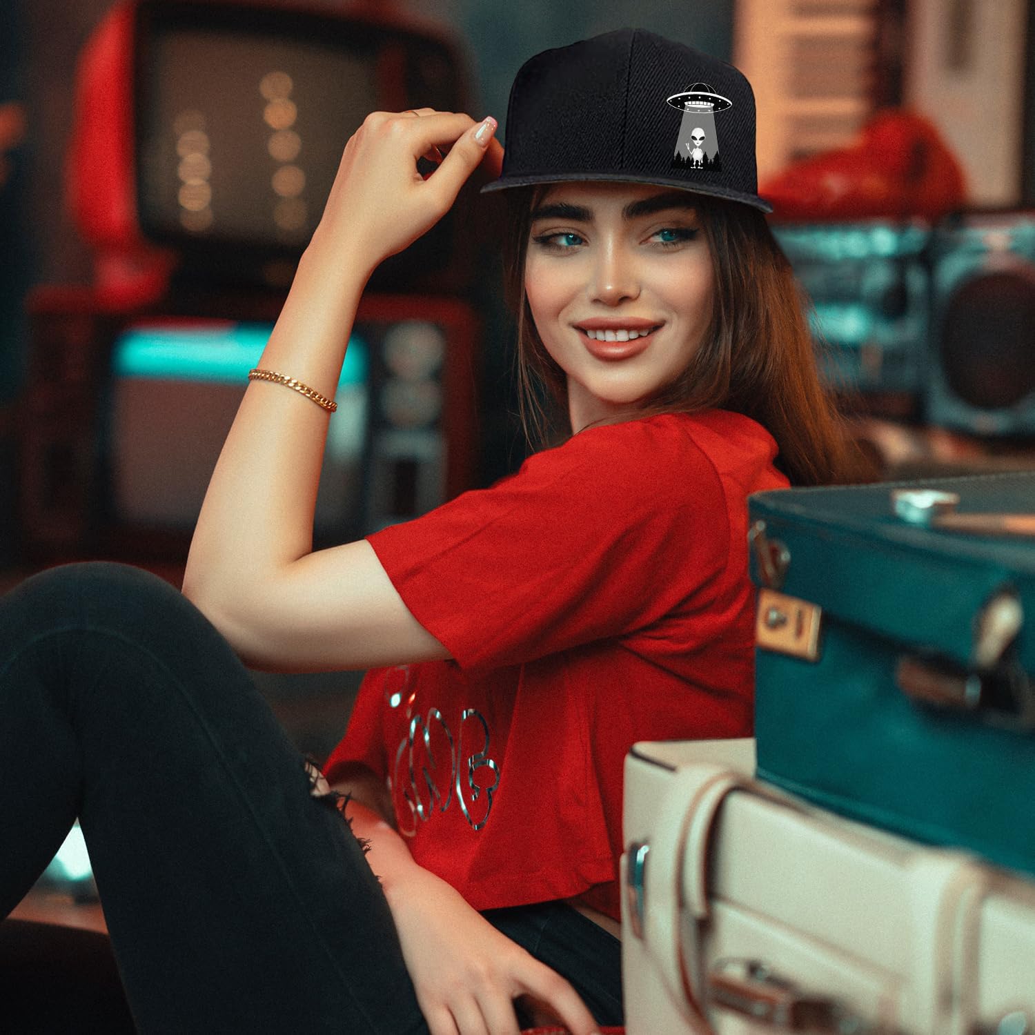 Ufo Aliens Snapback Hoeden voo - Snapback Hat Flat recensie en prijs