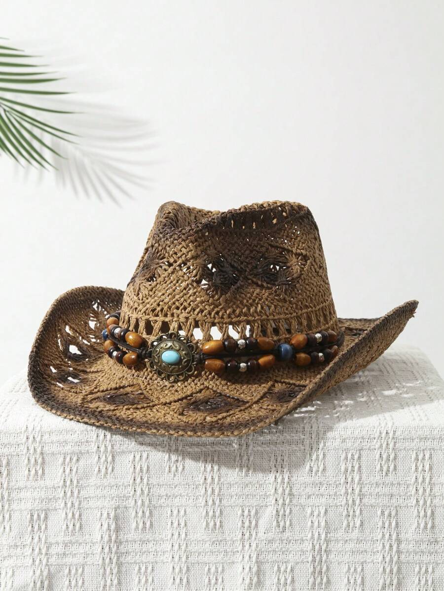 1 Stuks Unisex Kraal Decoratie - Cowboy Hat Straw recensie en prijs