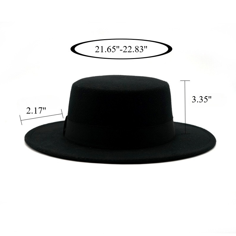 Wol Fedora met platte rand, zw - Fedora Hat Wool recensie en prijs