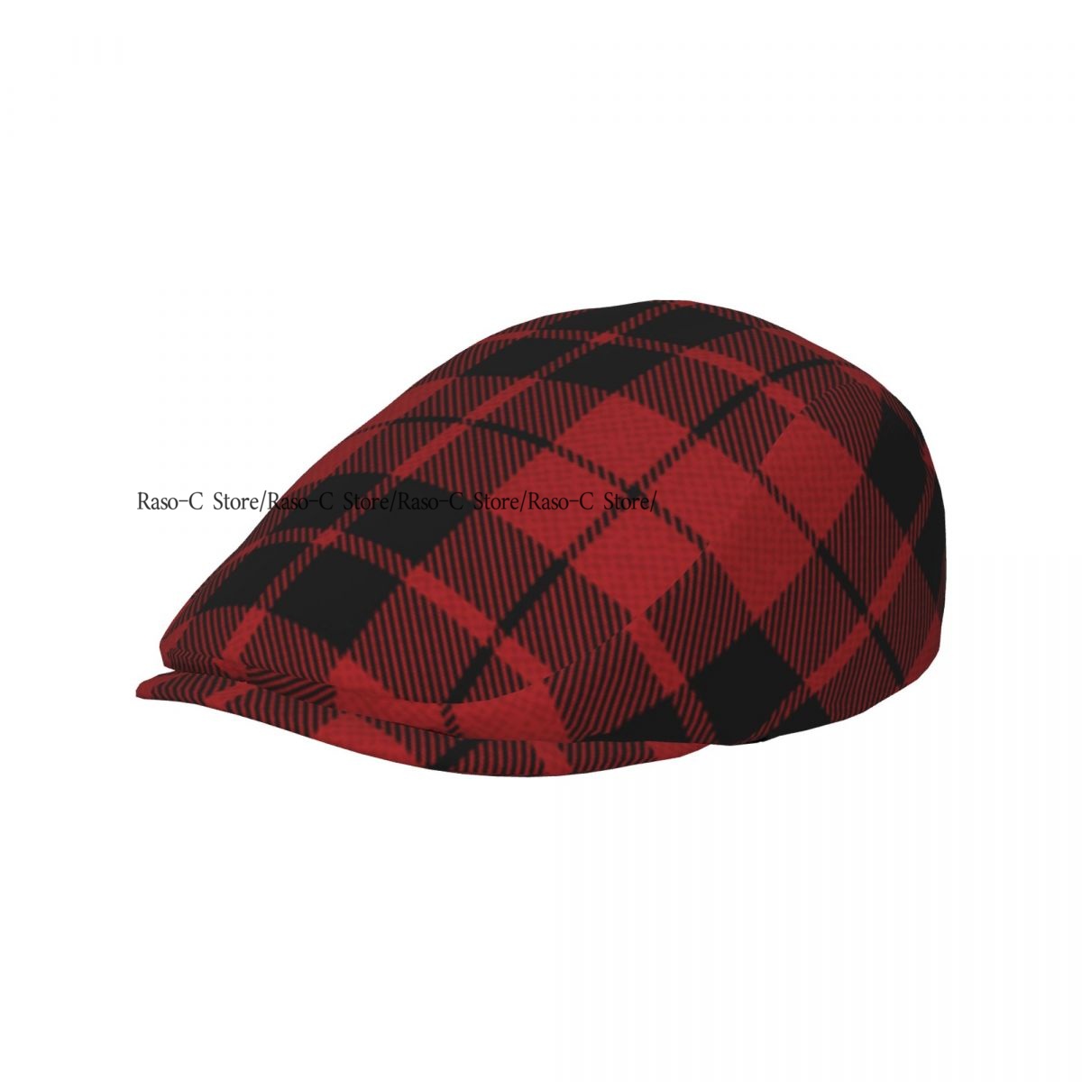 Volwassen platte pet met rode  - Newsboy Cap Ivy recensie en prijs