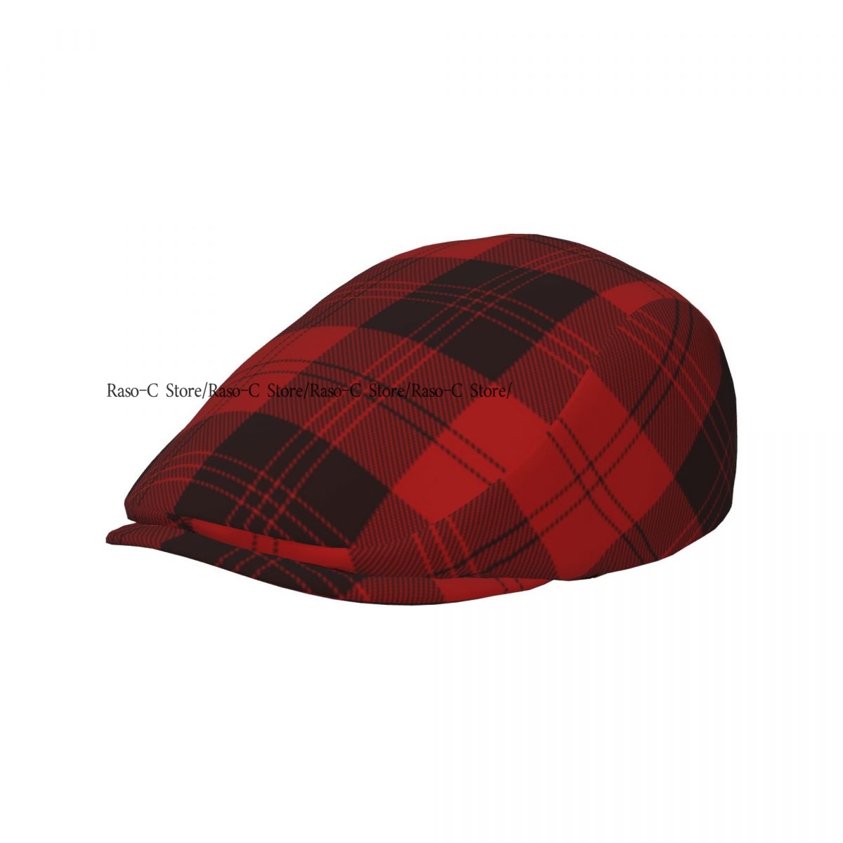 Volwassen platte pet met rode  - Newsboy Cap Ivy recensie en prijs