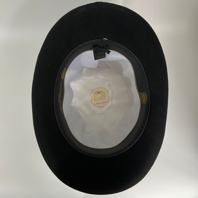 Zwarte Wolvilt Hoge Hoed Manne - Fedora Hat Wool recensie en prijs