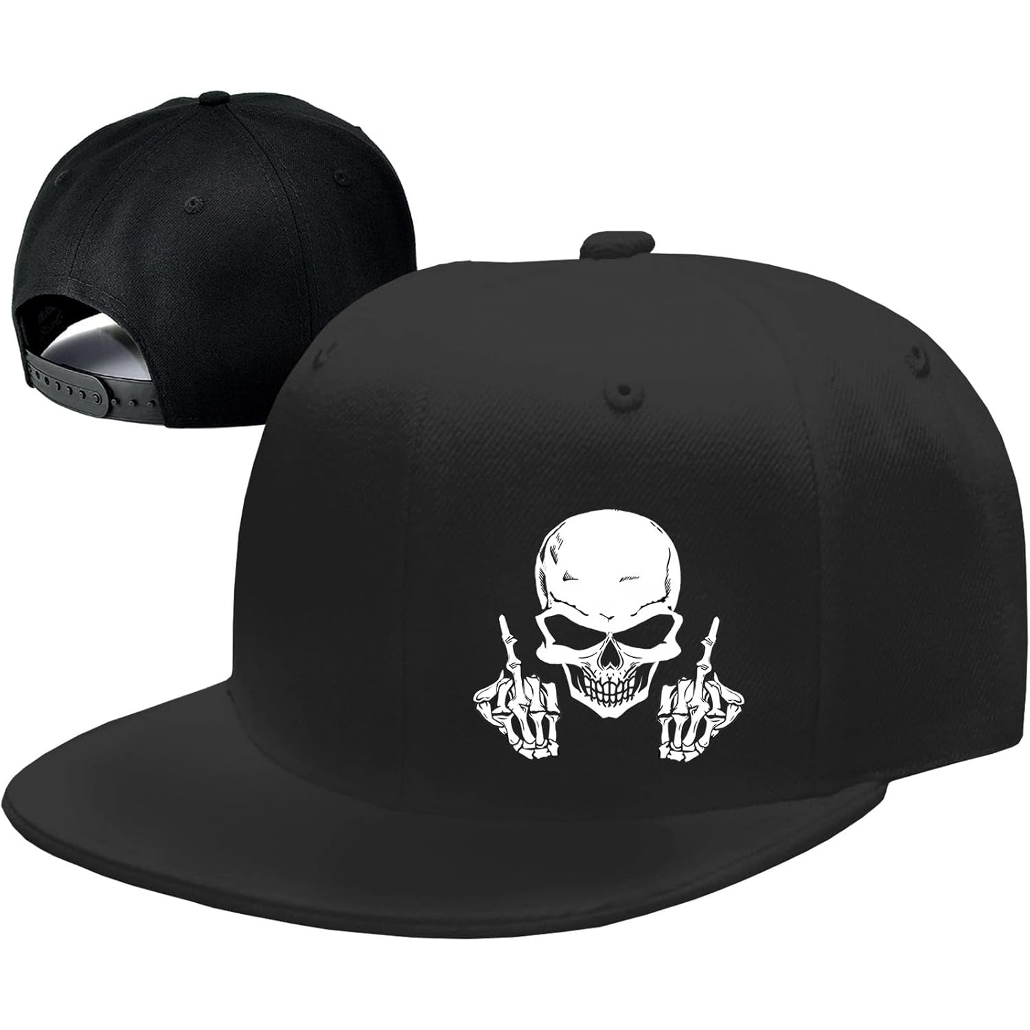 Schedel Middelvinger Snapback  - Snapback Hat Flat recensie en prijs