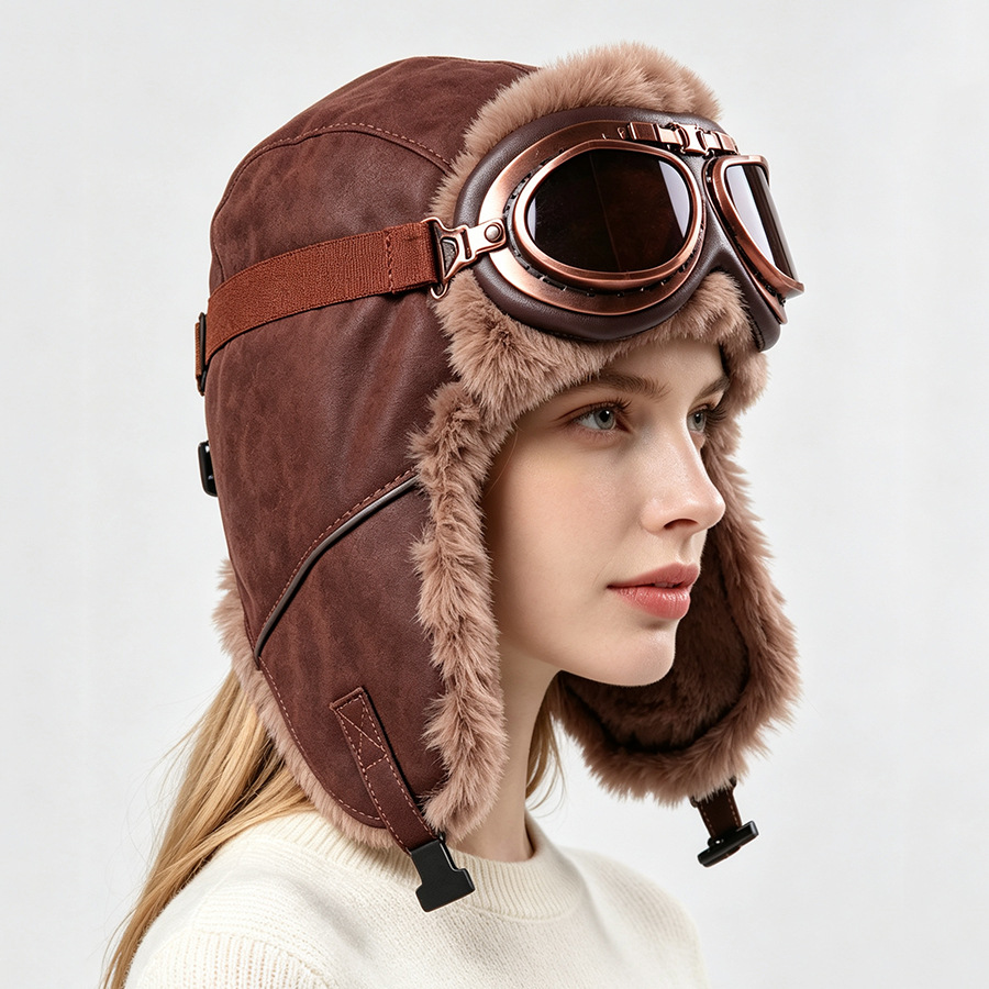 Vintage aviatorhoed met bril,  - Winter Trapper Hat recensie en prijs